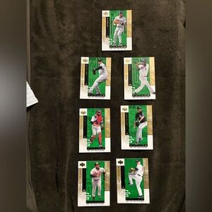 Baseball Trading Card Set - Green and White